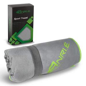 Рушник Спортивний ANRI.E. 150х75 см Мікрофібра – Світло-сірий Рушник Спортивний ANRI.E. 150х75 см Мікрофібра – Світло-сірий